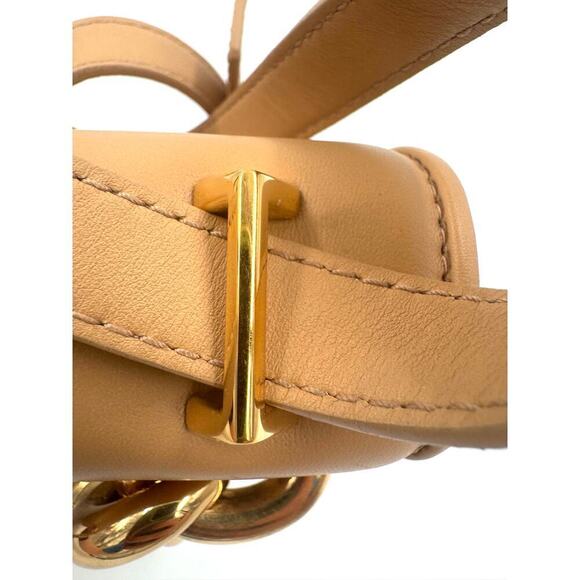 Bottega Veneta Mount Leather Beige Tan Crossbody Shoulder Bag - Picture 16 of 16